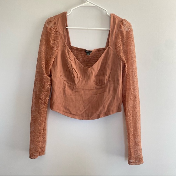 Wild Fable Ruched Crop Blouse‎ - Picture 1 of 5